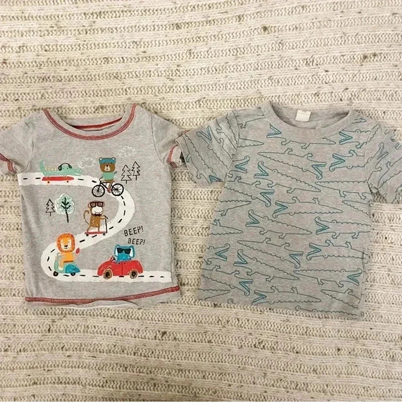 Tucker + Tate and Cuddle Bear 12-18 months alligator and animal t-shirt set​ - Picture 1 of 6